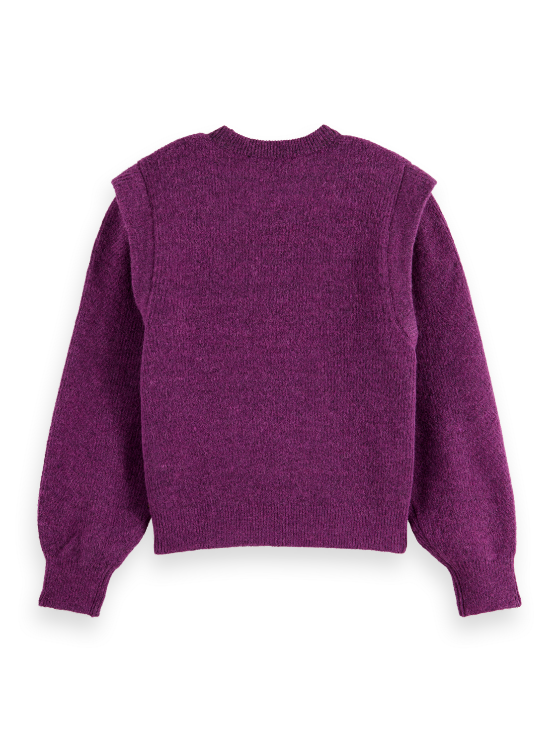 SHOULDER DETAIL CREW NECK PULLOVER