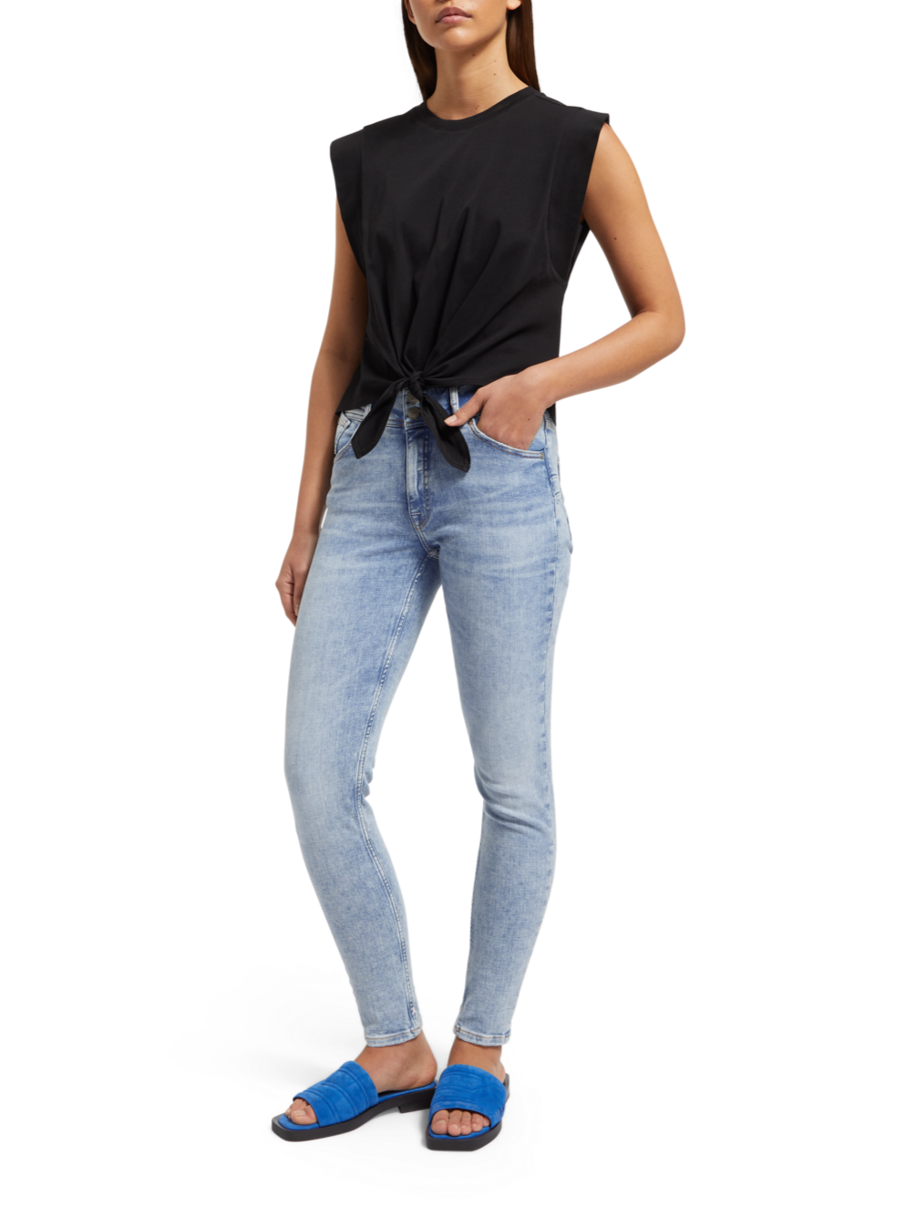 HAUT HIGH RISE SKINNY JEANS  RIVER DIP