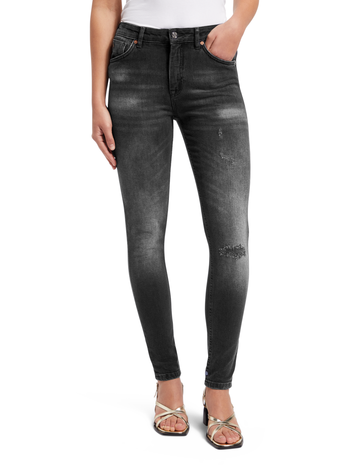 HAUT HIGH RISE SKINNY JEANS NIGHTLIFE
