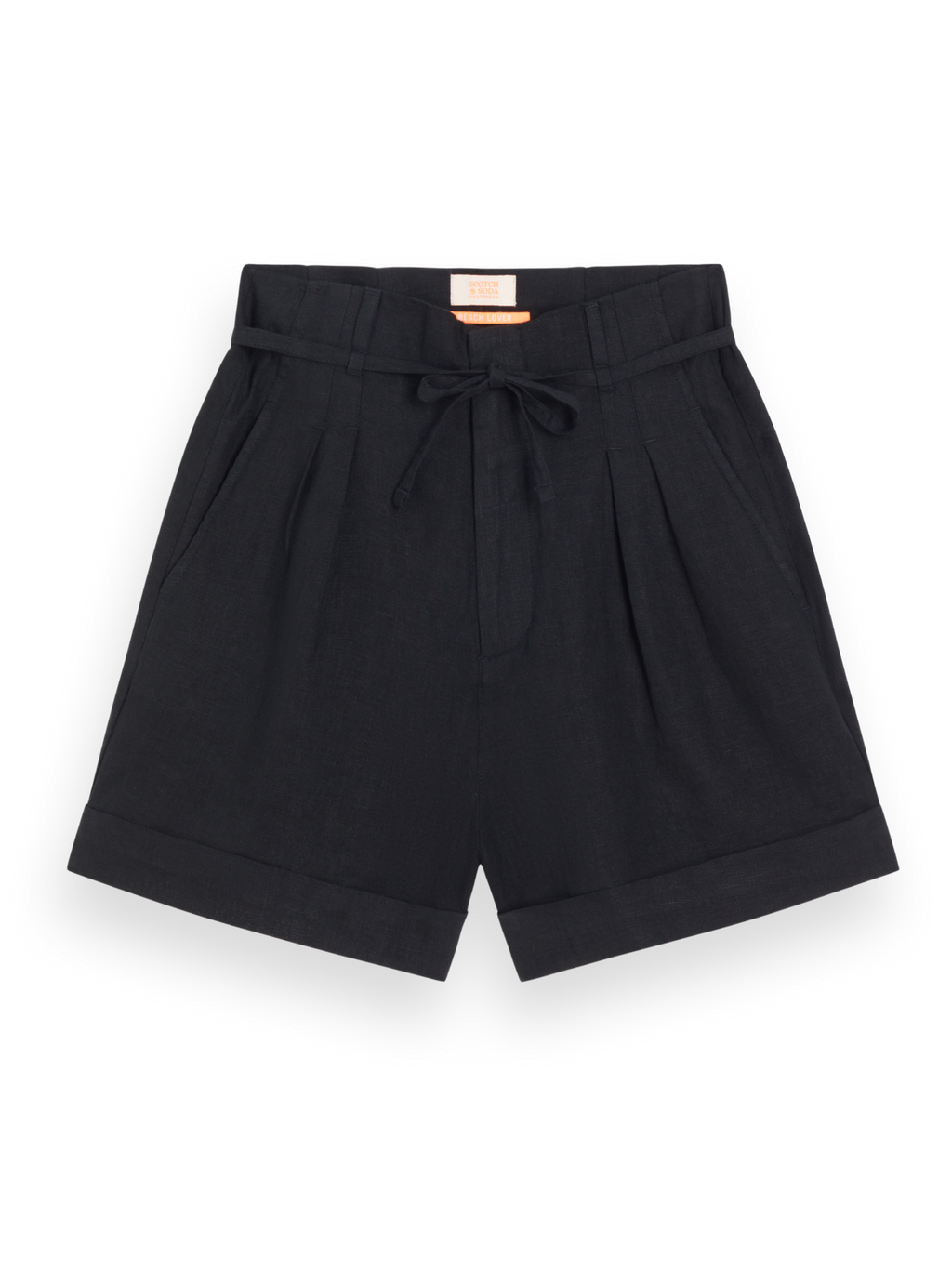 HIGH-RISE LINEN SHORT
