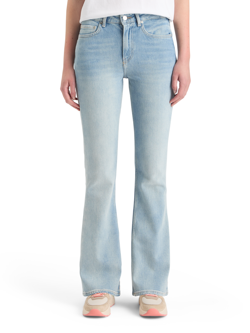 THE CHARM HIGH RISE CLASSIC FLARED JEANS - ALL OR NOTHING