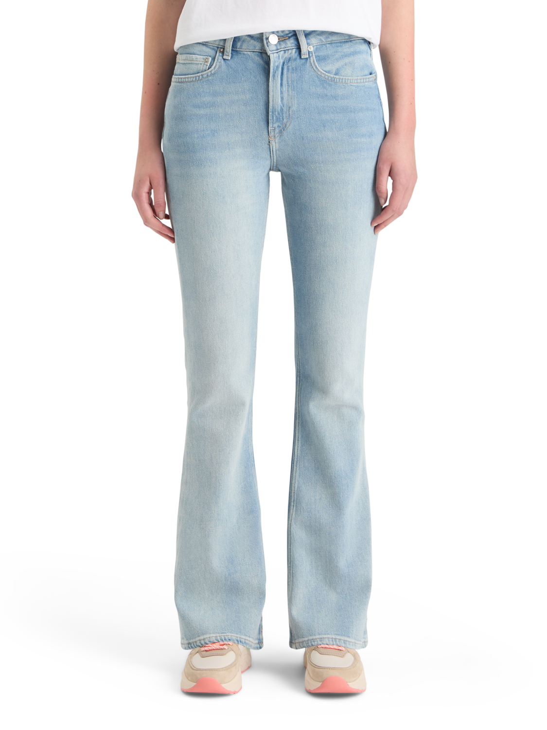 THE CHARM HIGH RISE CLASSIC FLARED JEANS - ALL OR NOTHING