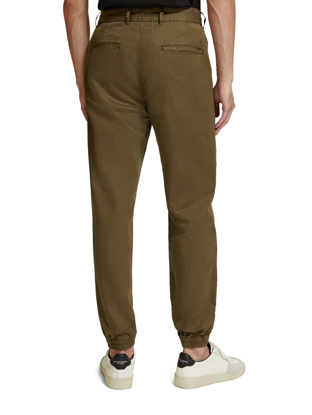 SEASONAL - RELAXED FIT GARMENT-DYED LINEN-BLEND CHINO JOGGER