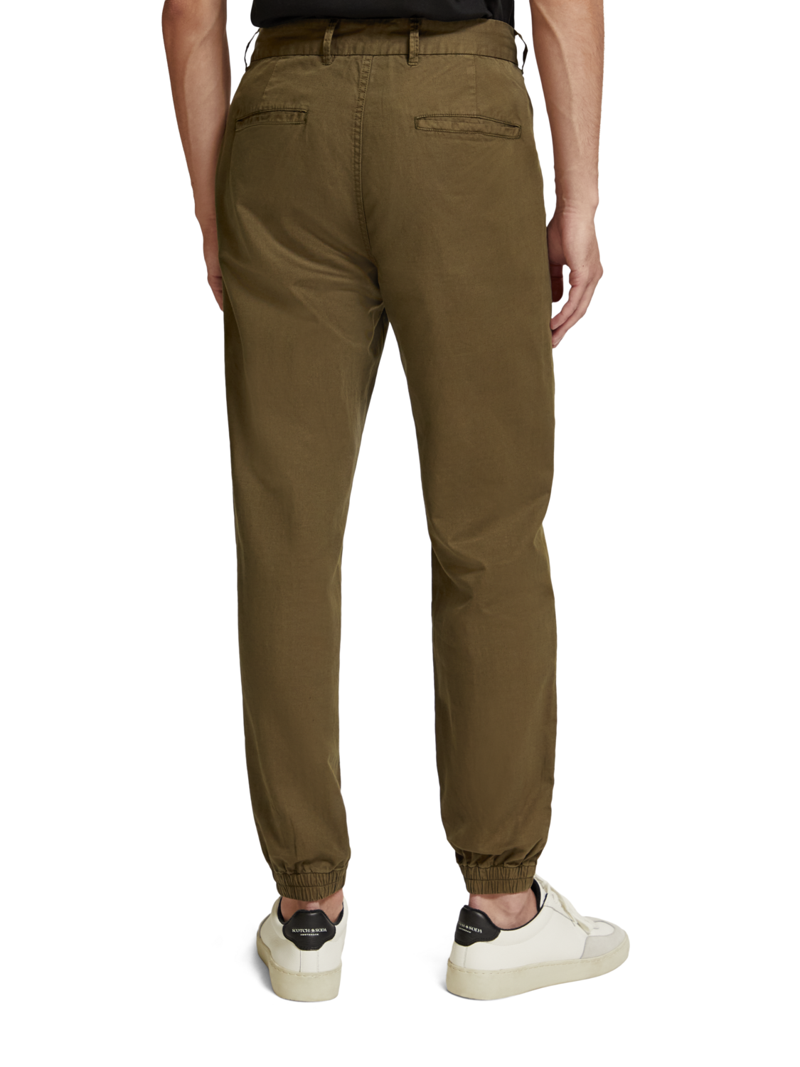 SEASONAL - RELAXED FIT GARMENT-DYED LINEN-BLEND CHINO JOGGER