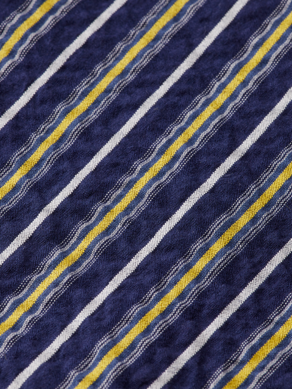 STRIPED COTTON-BLEND SEERSUCKER BLOUSON