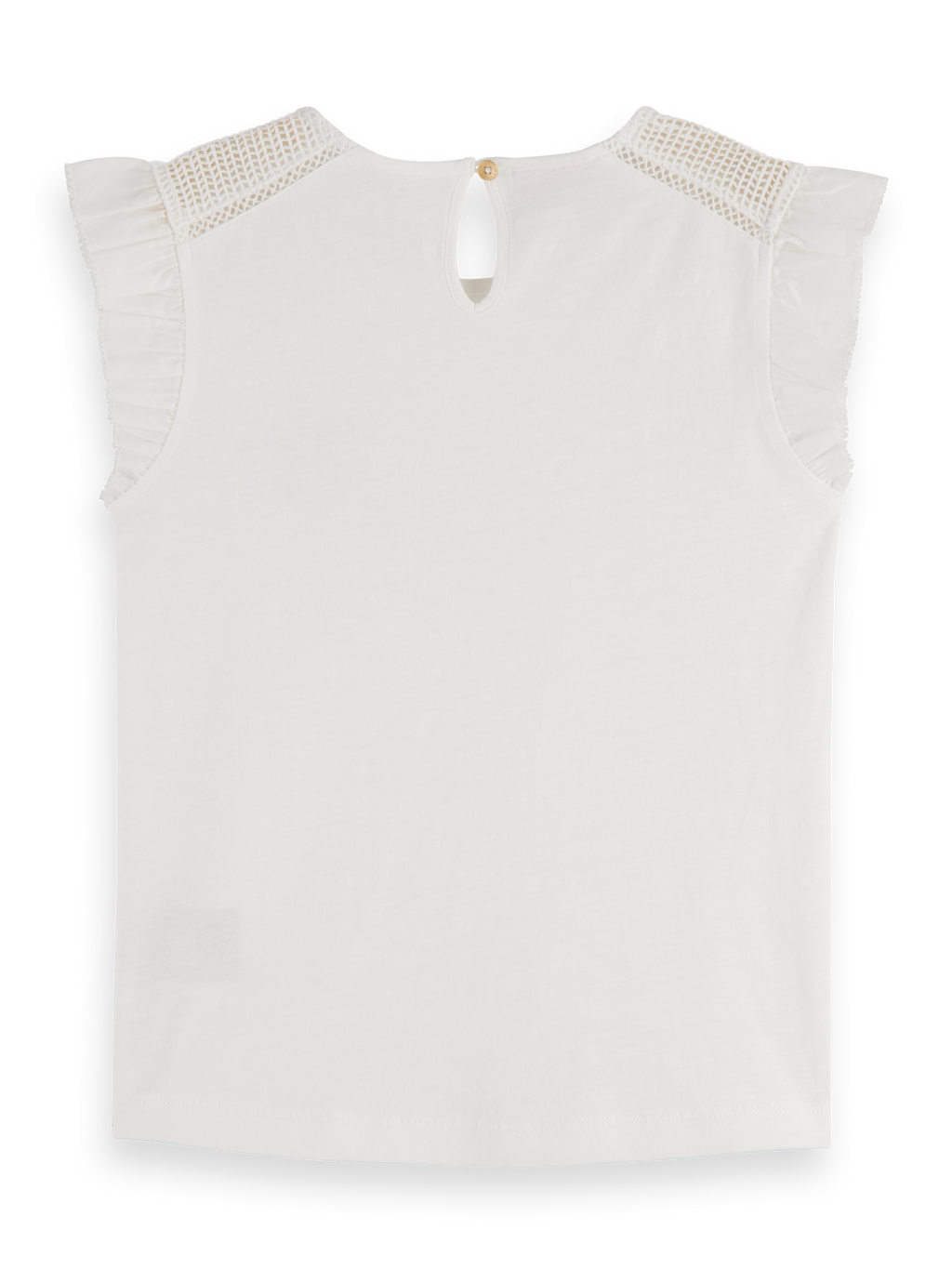WOVEN DETAIL REGULAR-FIT T-SHIRT