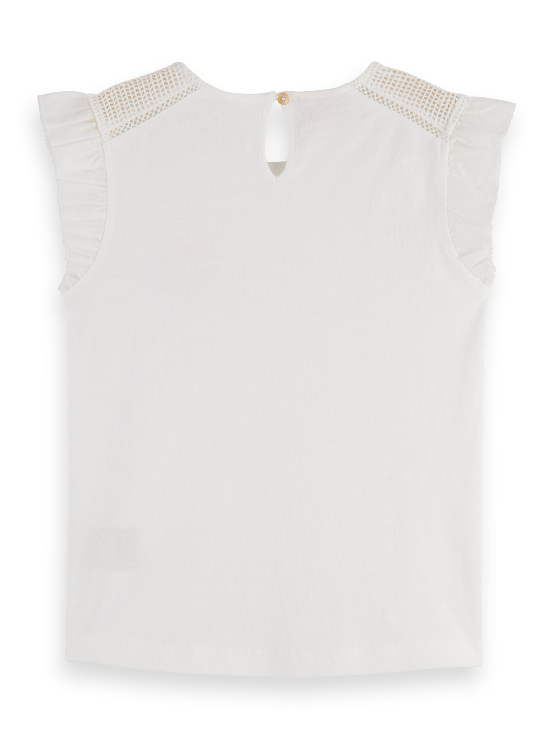 WOVEN DETAIL REGULAR-FIT T-SHIRT
