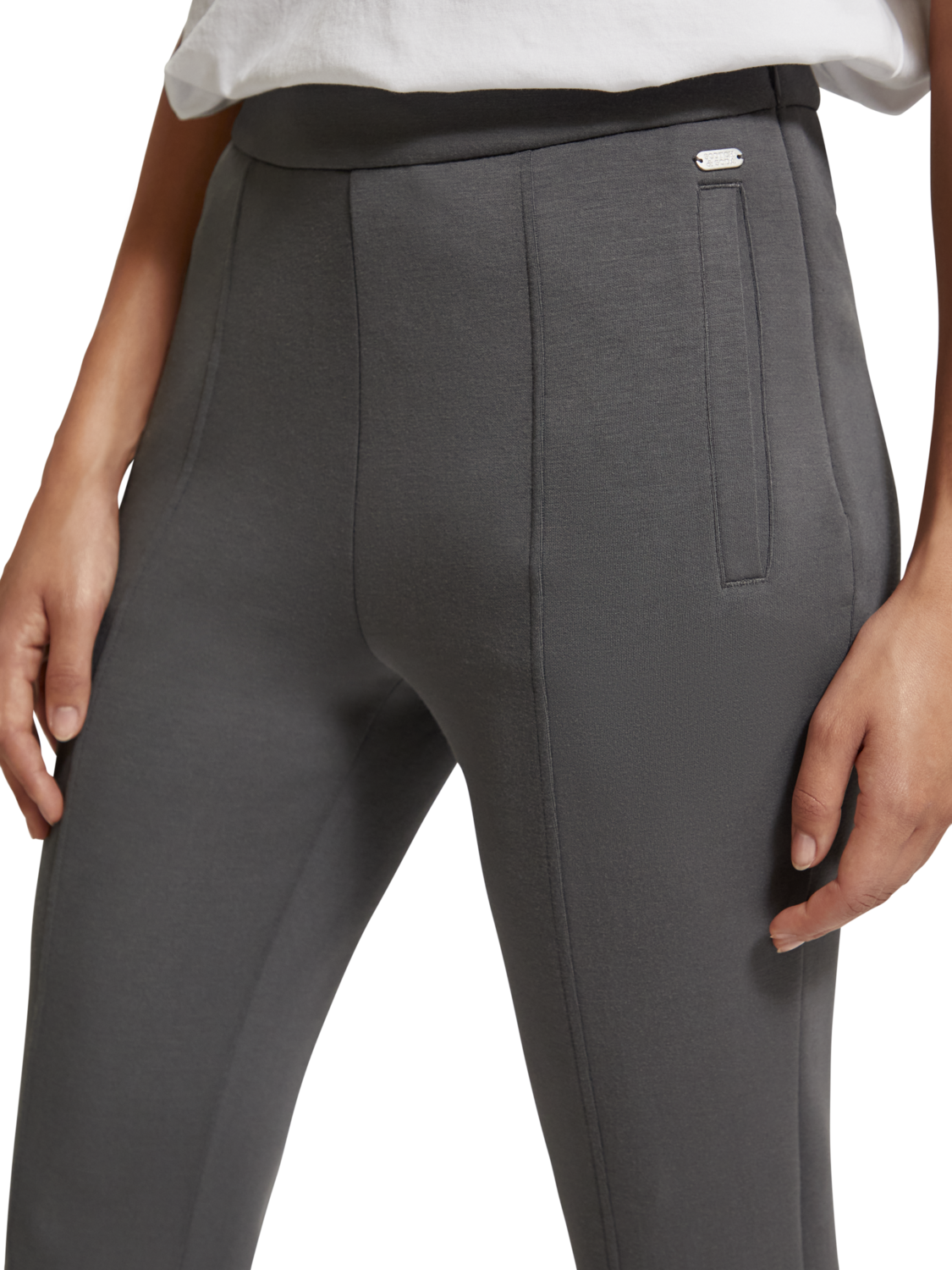 TAILORED SPLIT HEM FLARE SWEATPANT