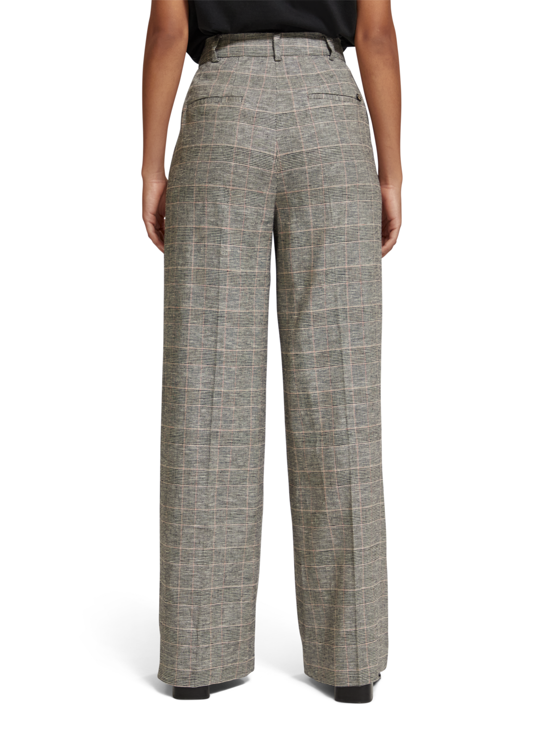 HANA - HIGH RISE WIDE LEG PRINCE OF WALES PANT