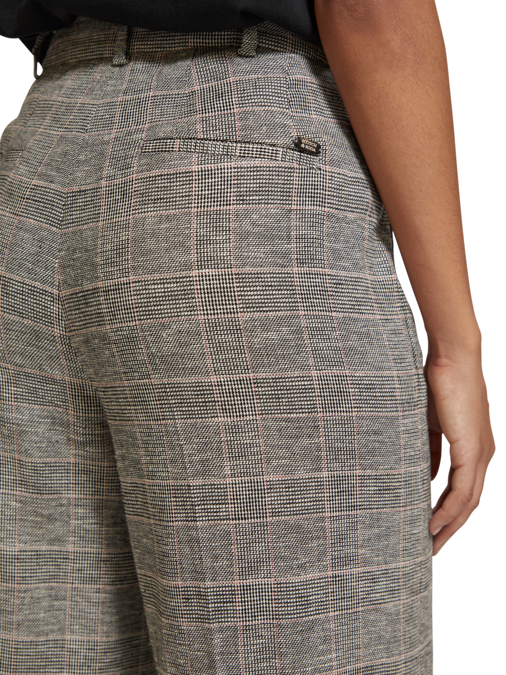 HANA - HIGH RISE WIDE LEG PRINCE OF WALES PANT