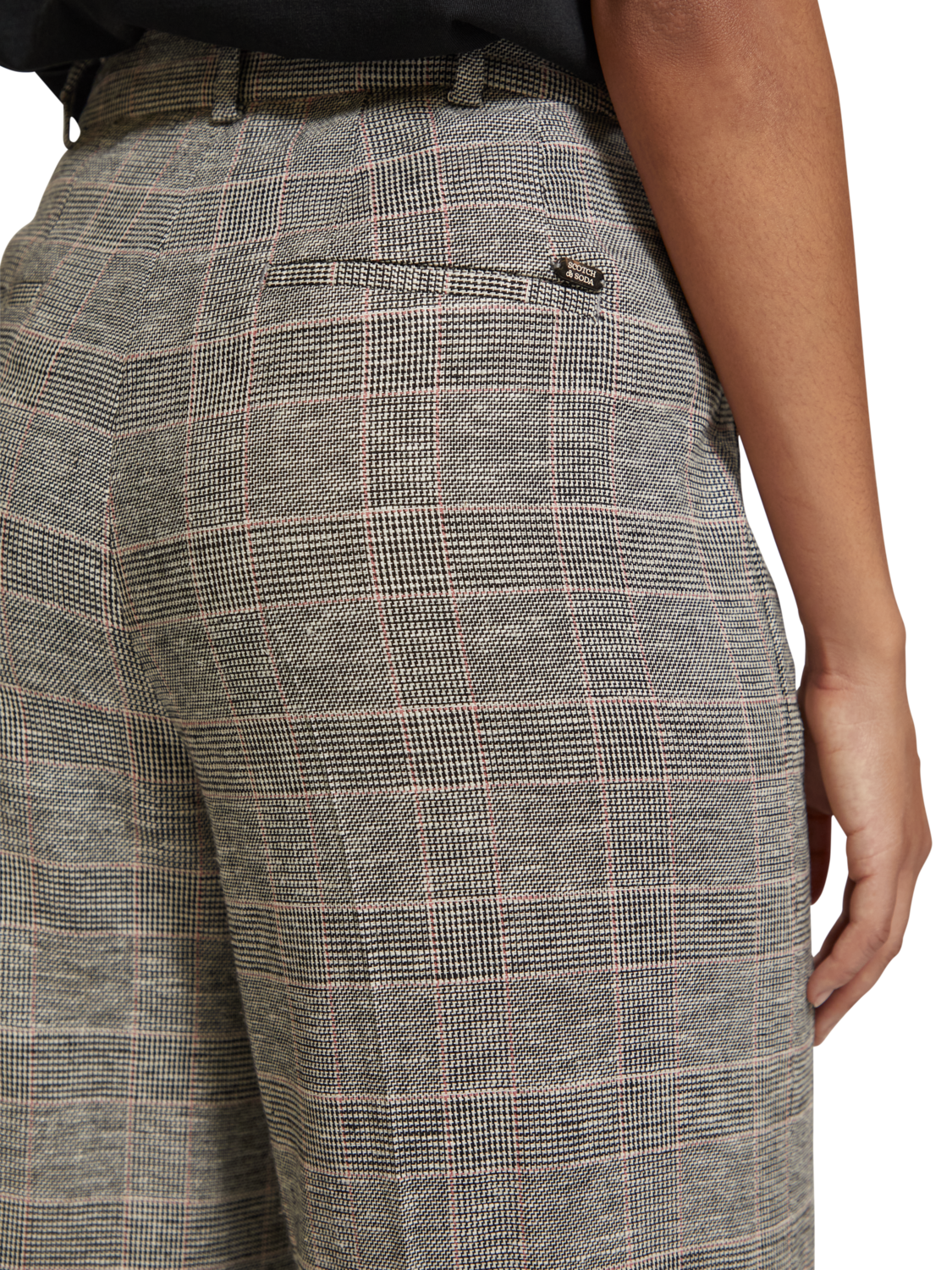 HANA - HIGH RISE WIDE LEG PRINCE OF WALES PANT
