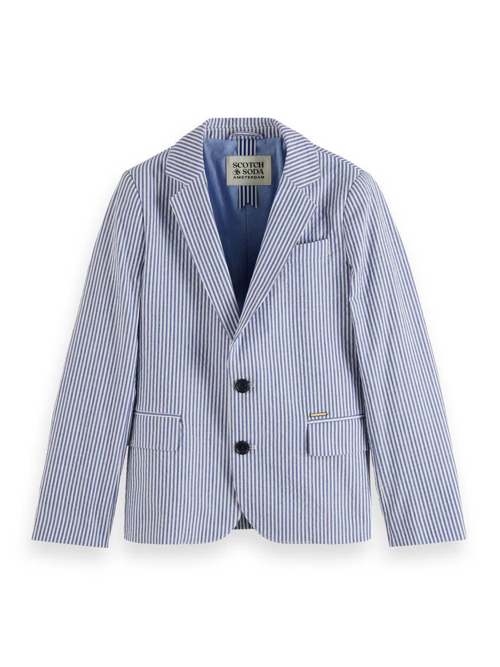Boys SEERSUCKER STRIPED BLAZER