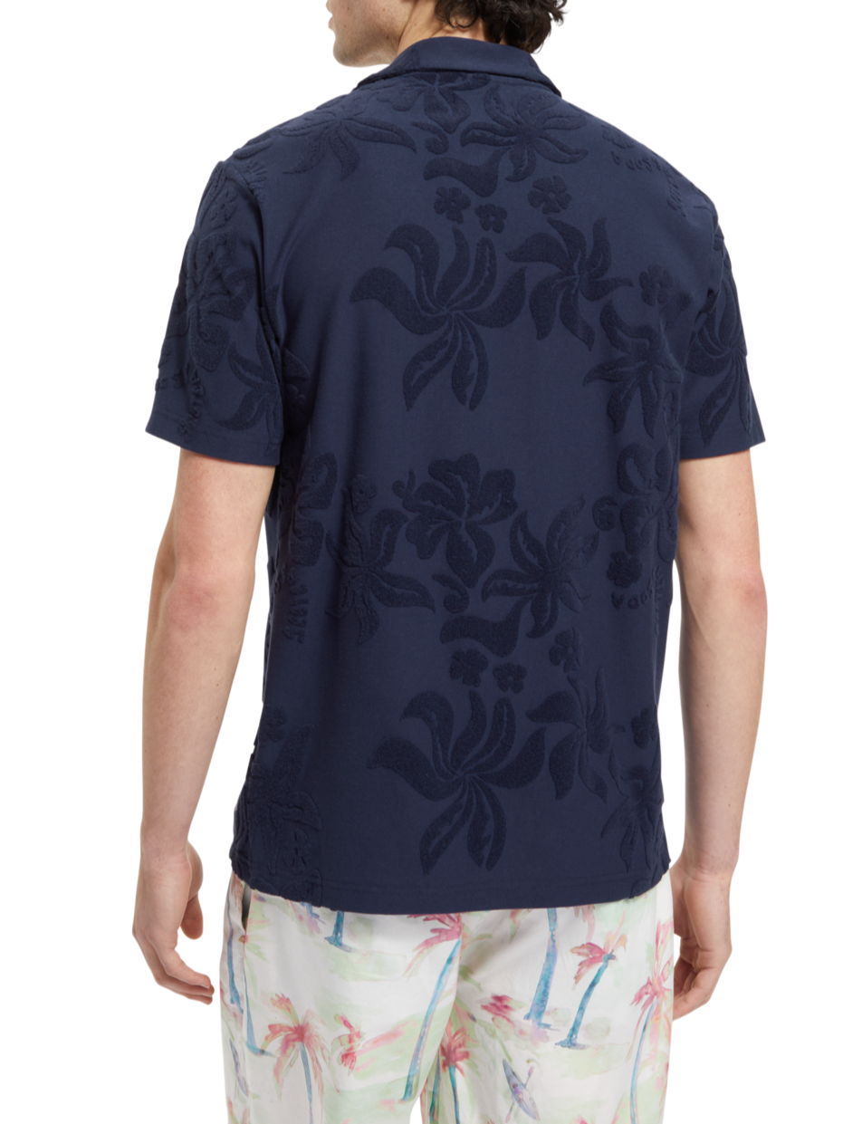 TERRY JACQUARD SHORT SLEEVE SHIRT