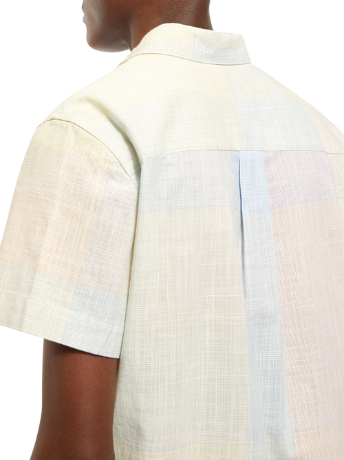 STRUCTURED CHECKED SHORT SLEEVE SHIRT