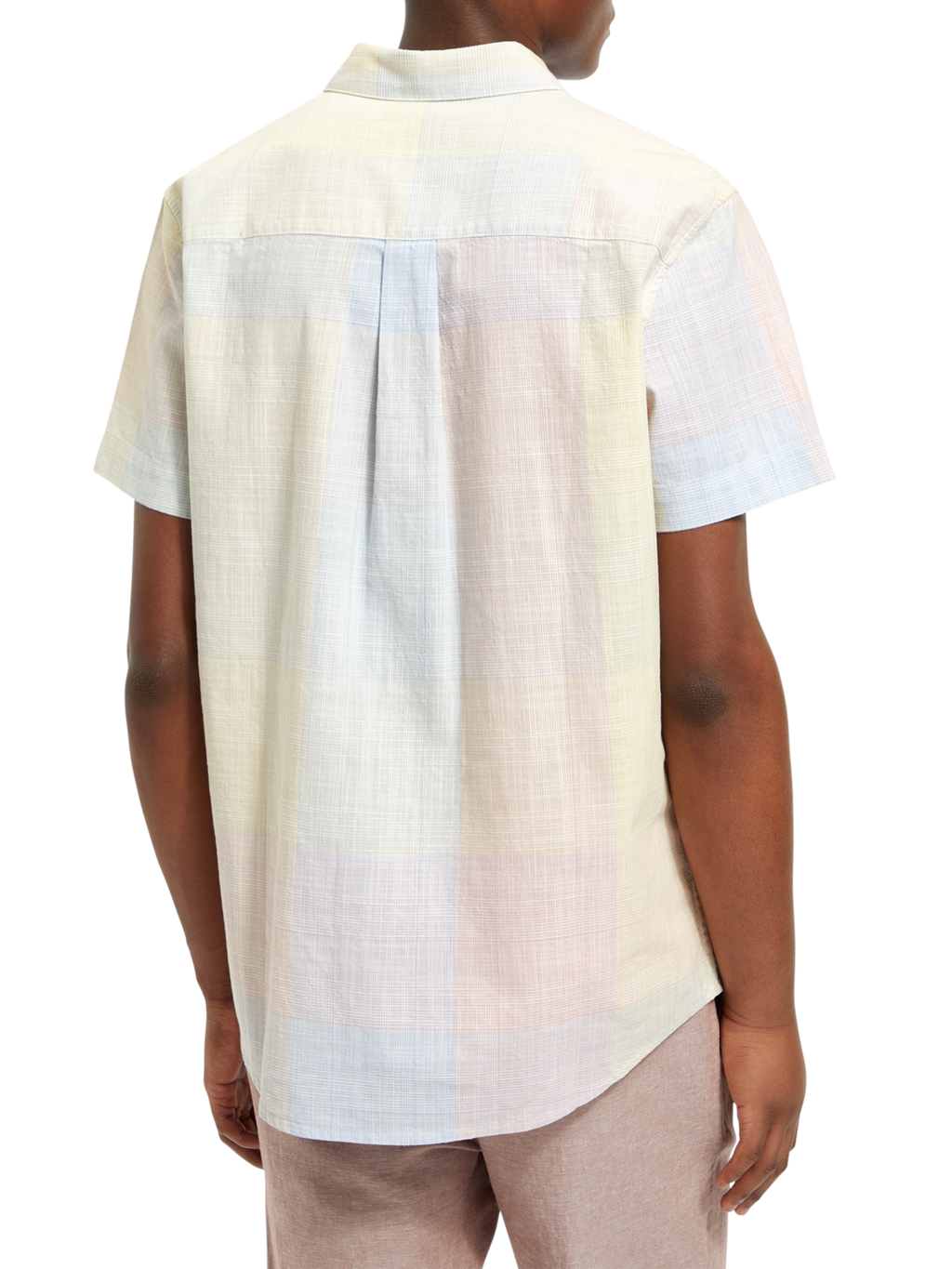 STRUCTURED CHECKED SHORT SLEEVE SHIRT