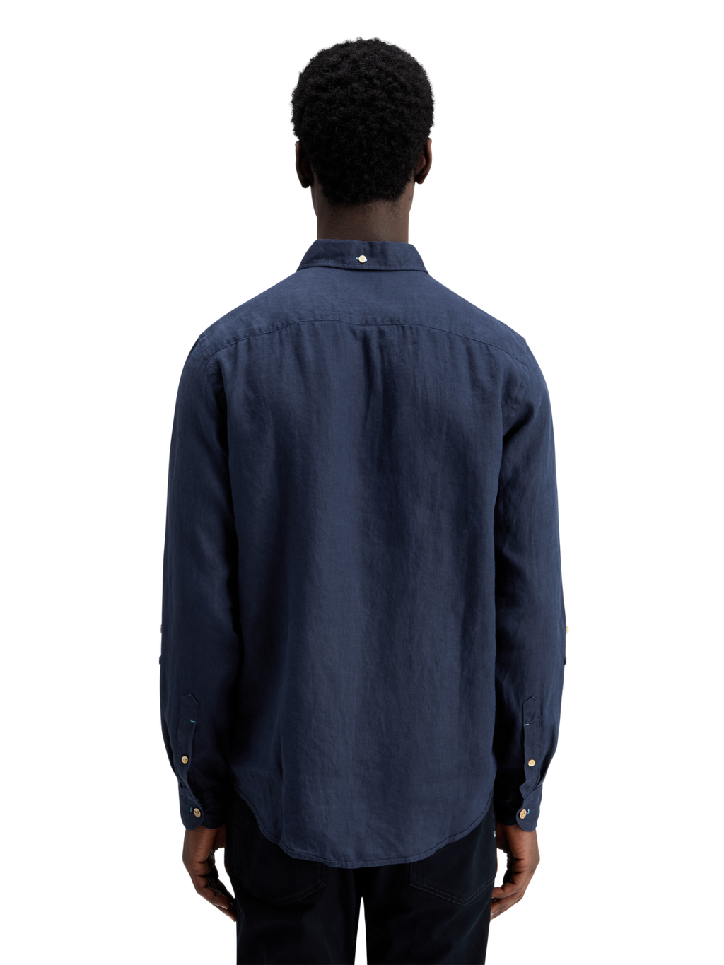 LINEN SHIRT WITH ROLL-UP