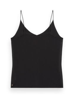 CAMISOLE WOVEN FRONT JERSEY BACK