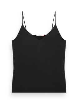 CAMISOLE WOVEN FRONT JERSEY BACK