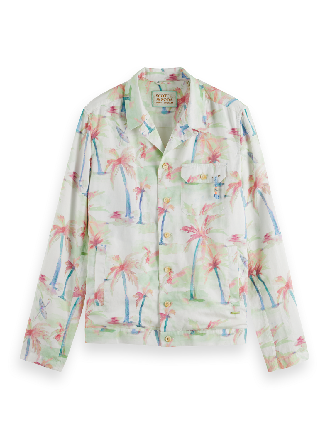 PRINTED TENCEL-HEMP BLOUSON