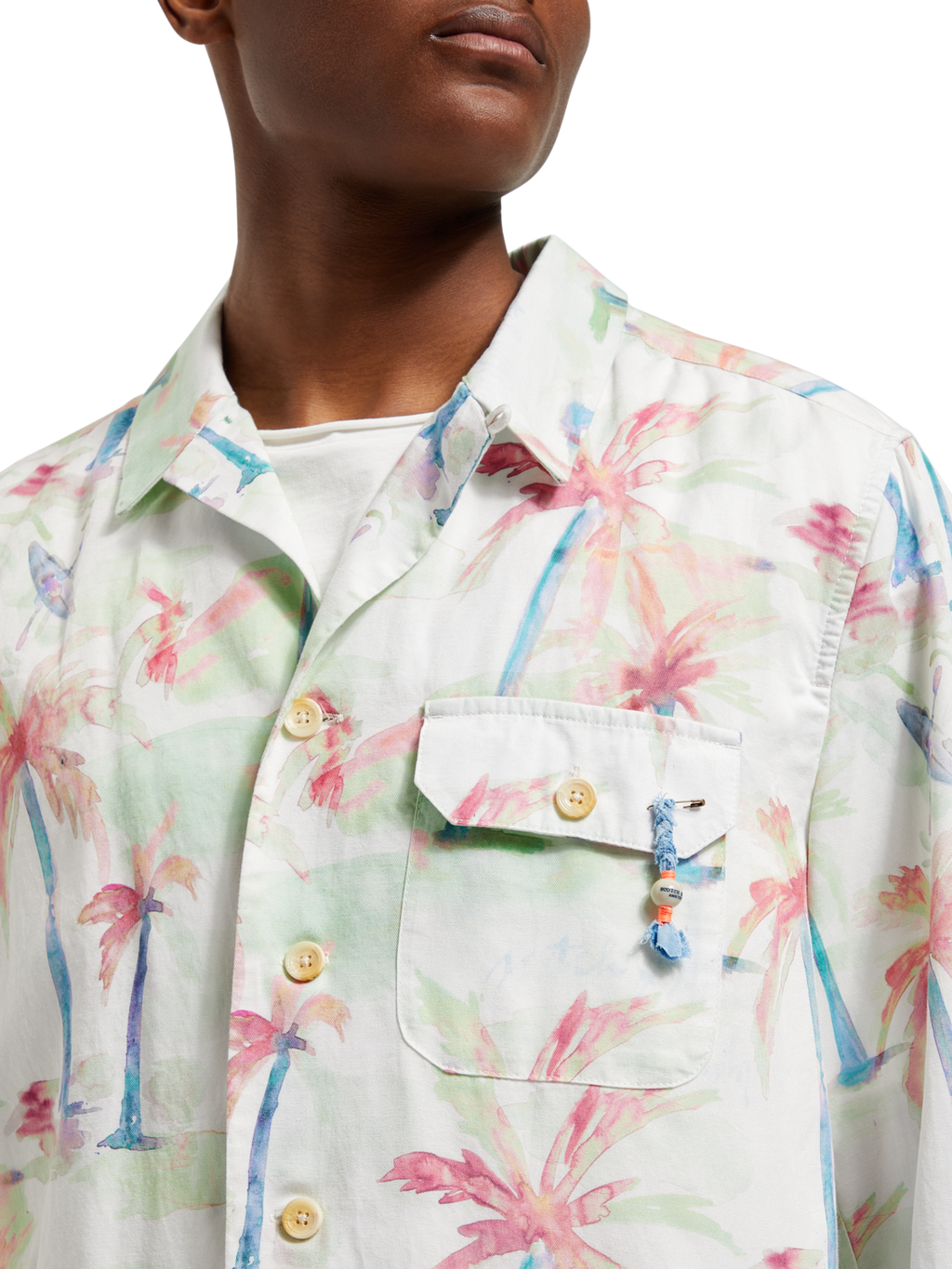 PRINTED TENCEL-HEMP BLOUSON