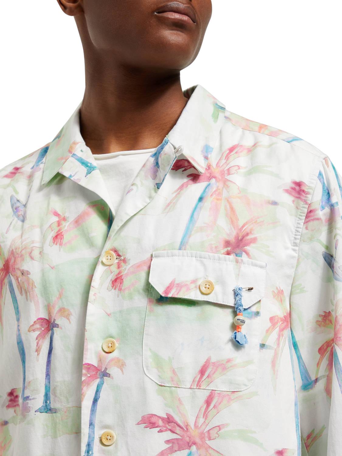 PRINTED TENCEL-HEMP BLOUSON