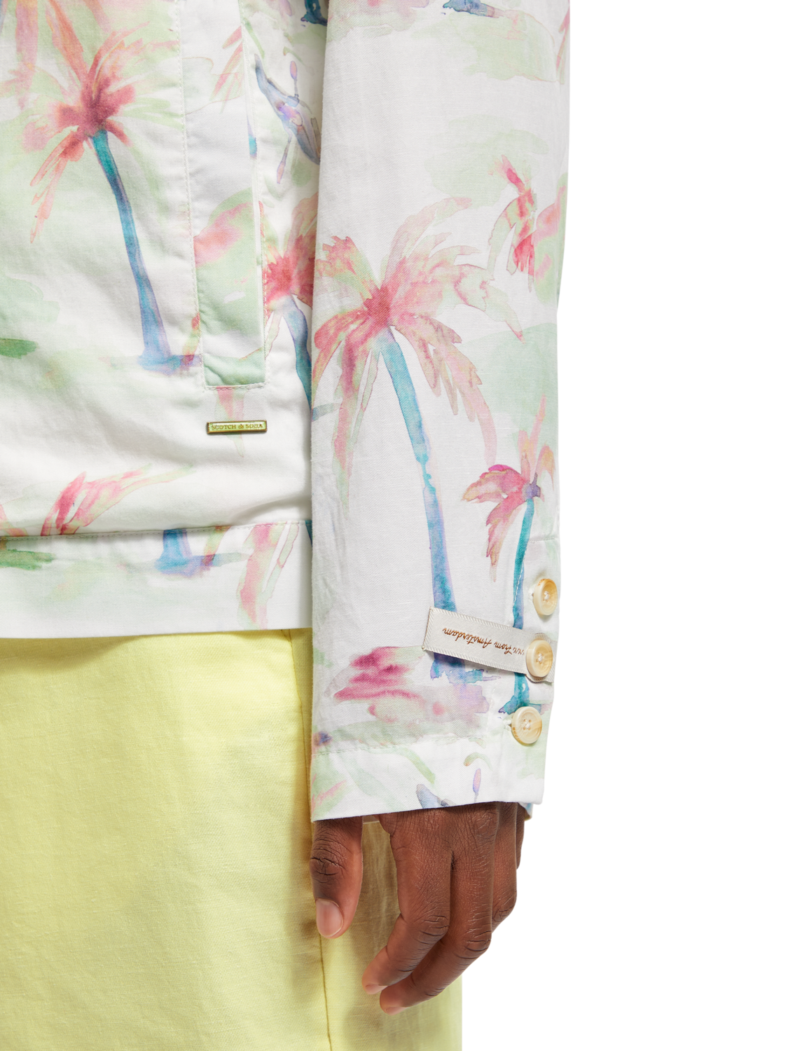 PRINTED TENCEL-HEMP BLOUSON