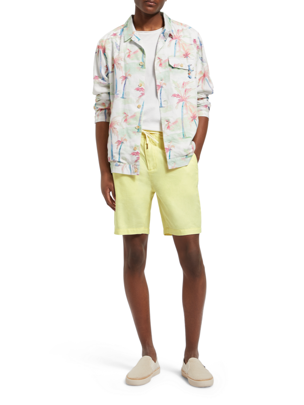 PRINTED TENCEL-HEMP BLOUSON