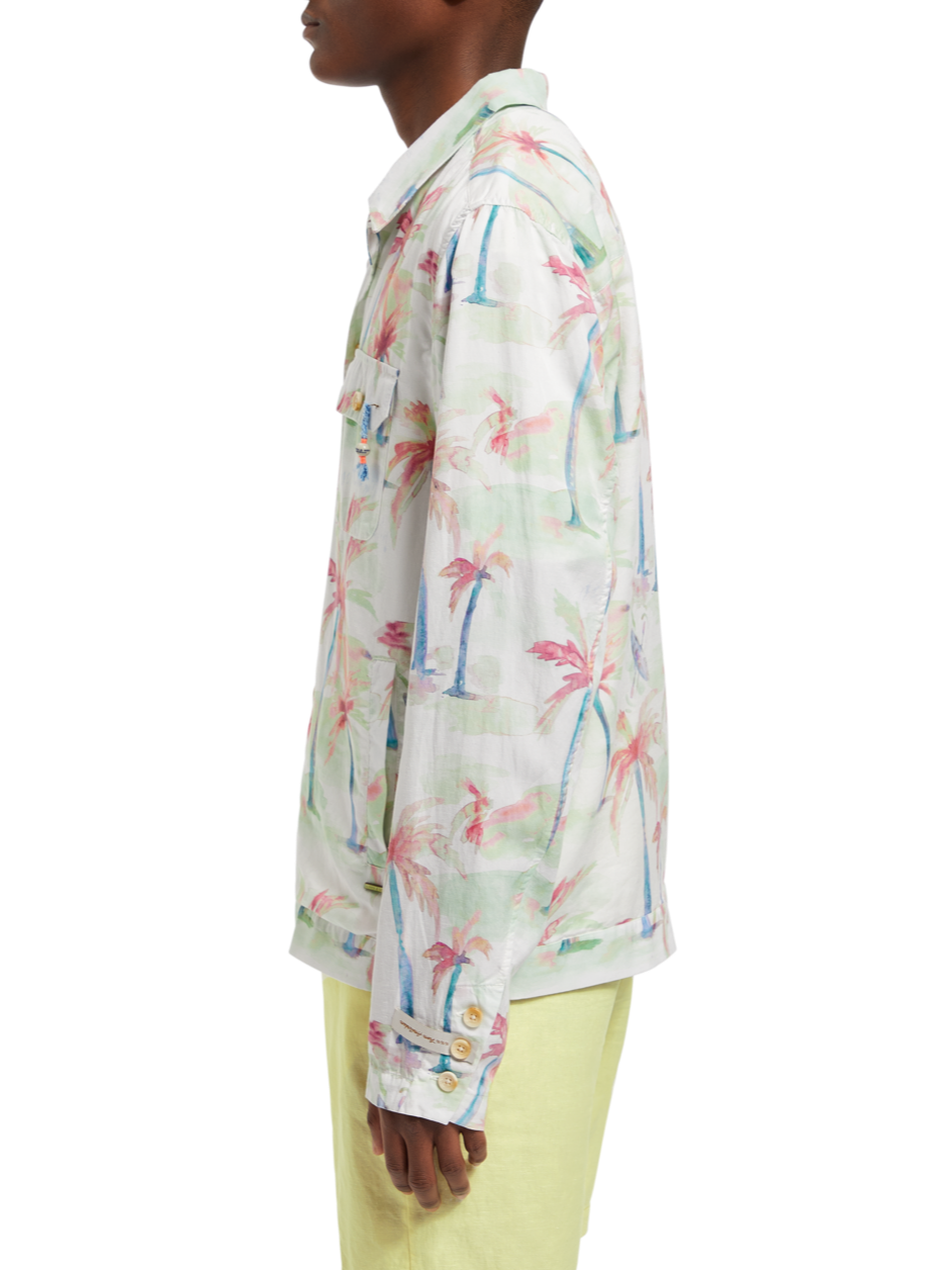 PRINTED TENCEL-HEMP BLOUSON