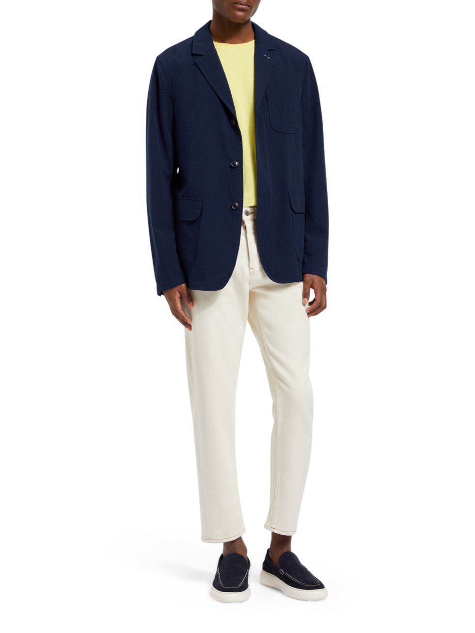 UNCONSTRUCTED SEERSUCKER BLAZER