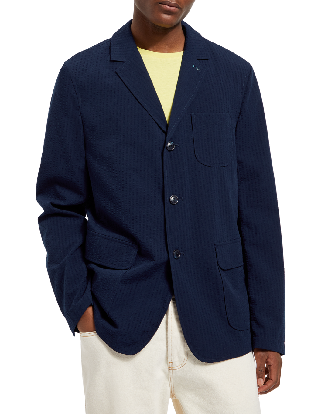 UNCONSTRUCTED SEERSUCKER BLAZER