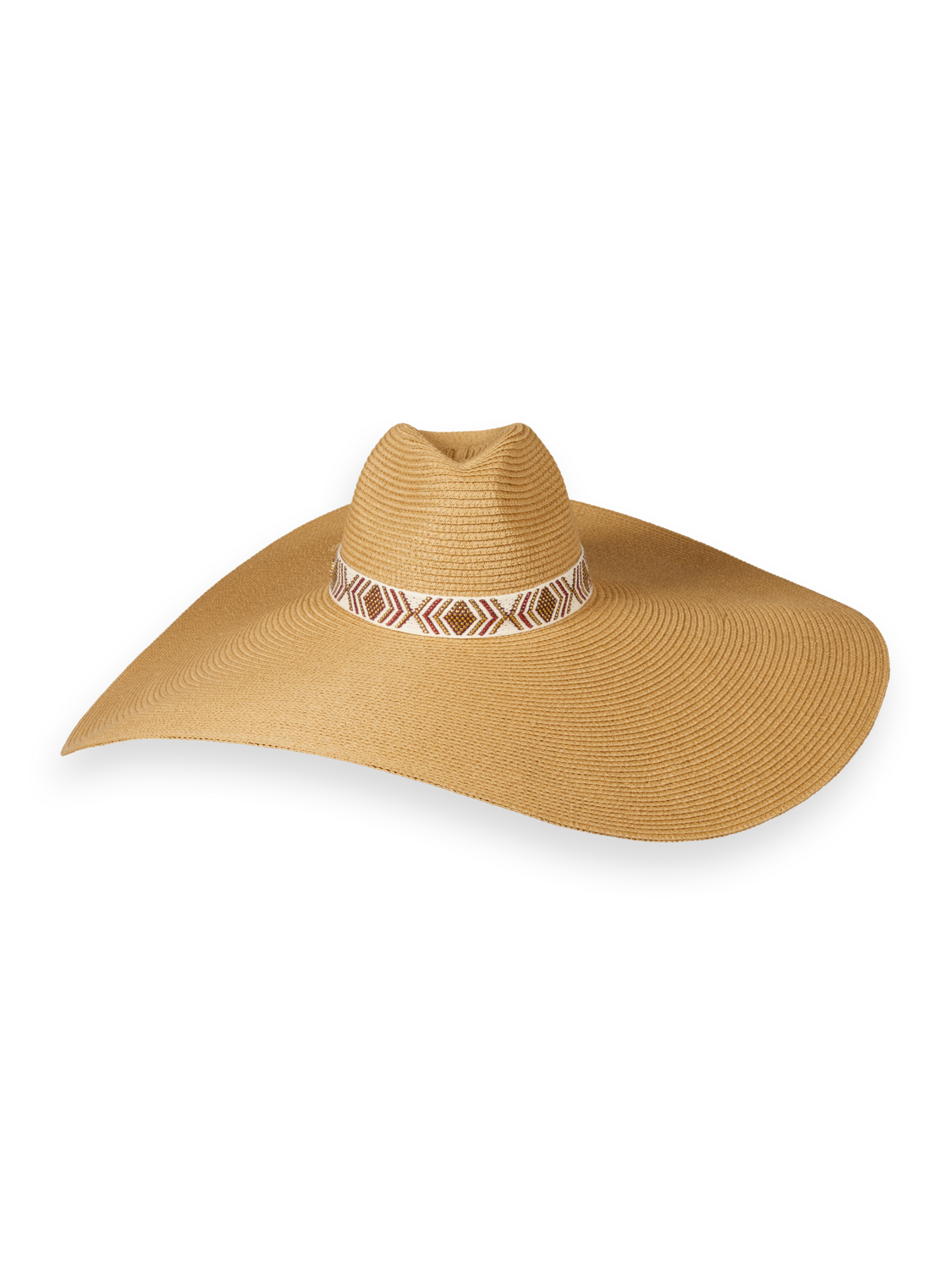 BIG STRAW HAT WITH STRAP
