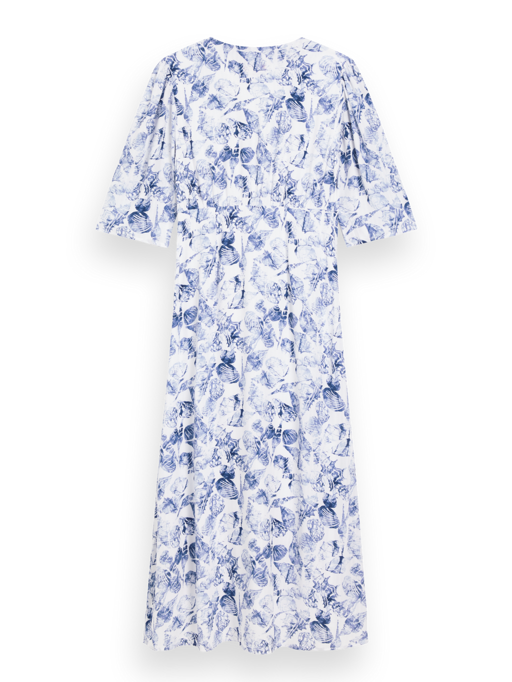 MIDI WRAP DRESS WITH KNOT DETAIL