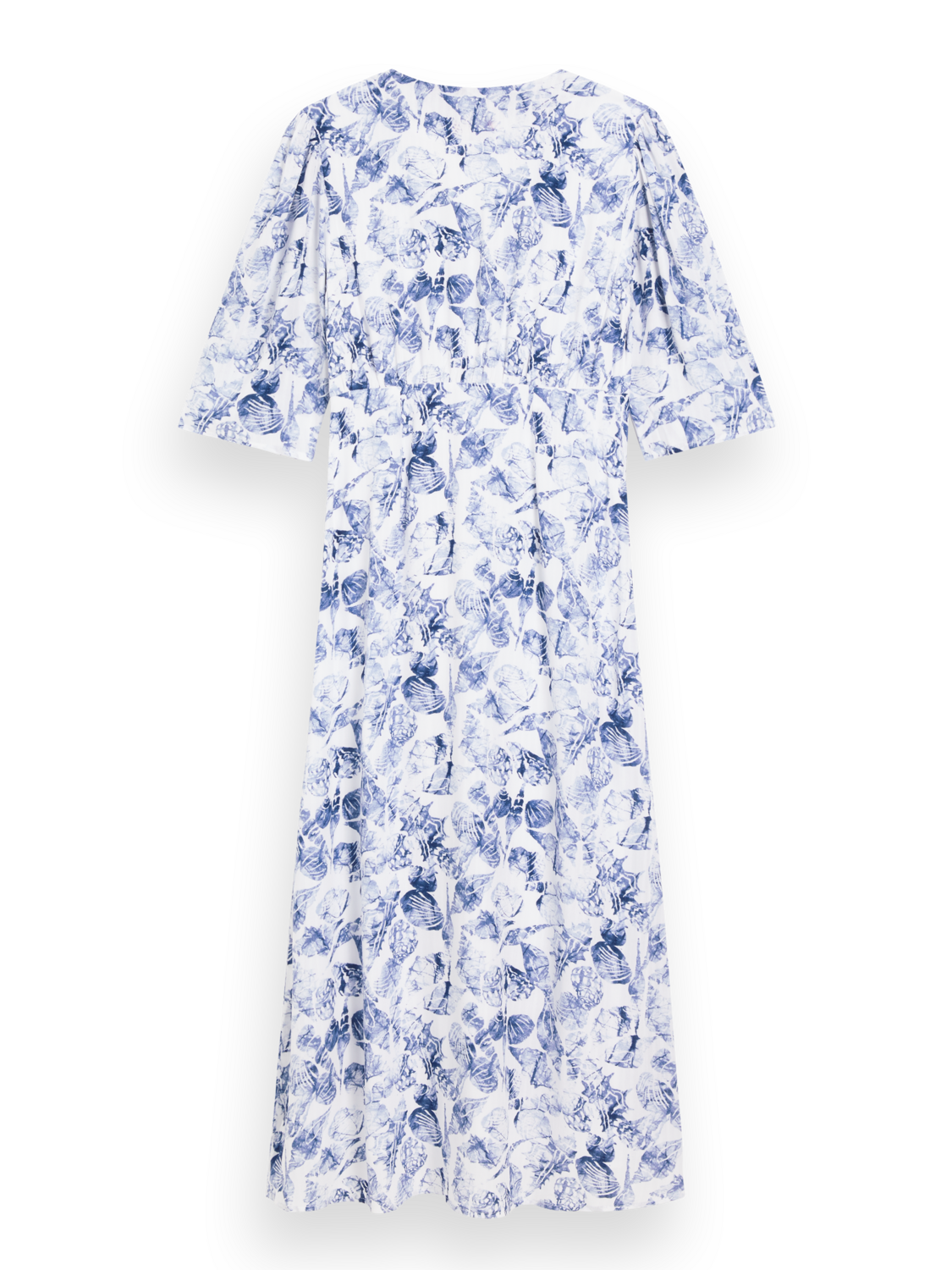 MIDI WRAP DRESS WITH KNOT DETAIL