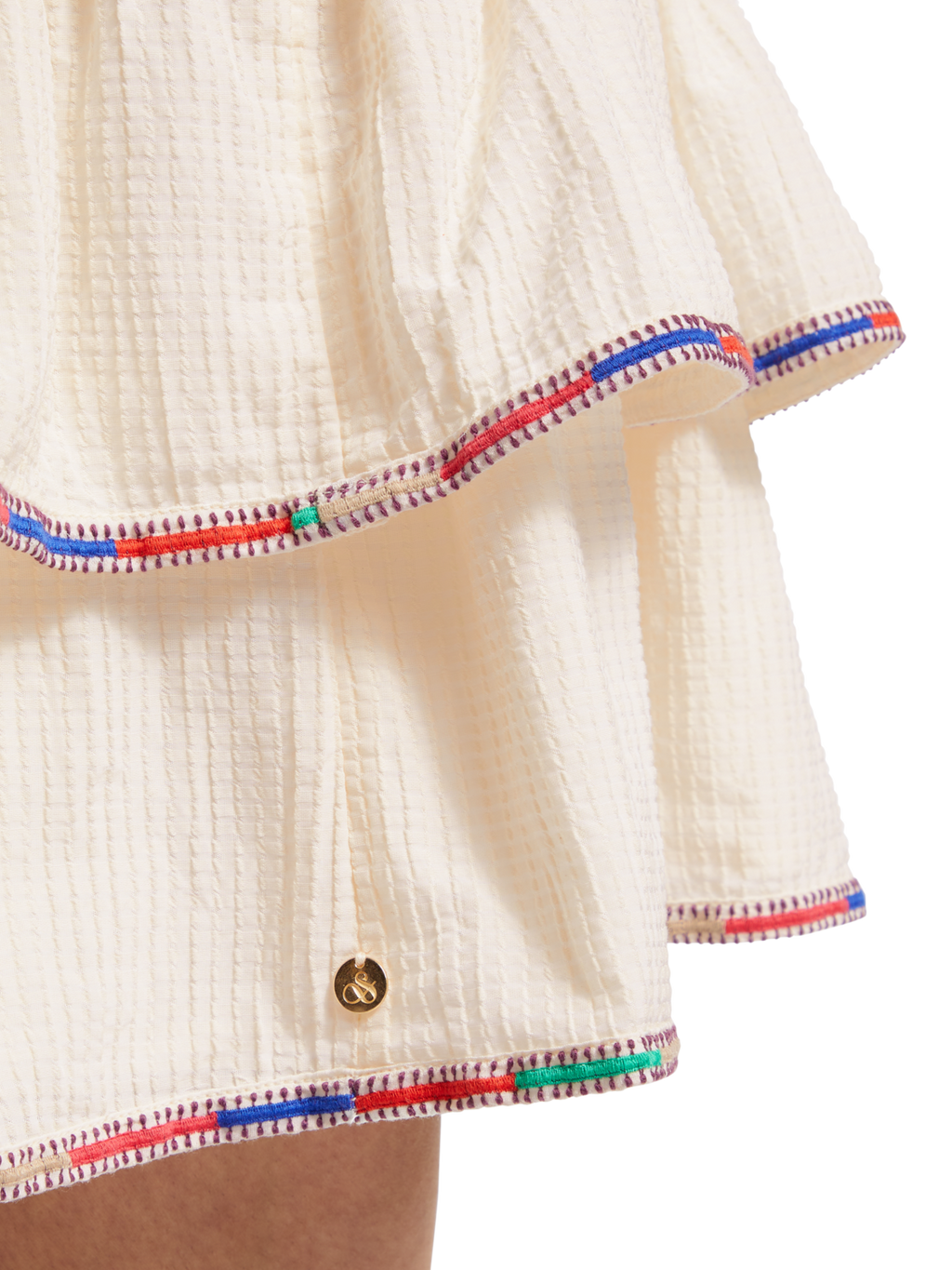 EMBROIDERED MINI SKIRT