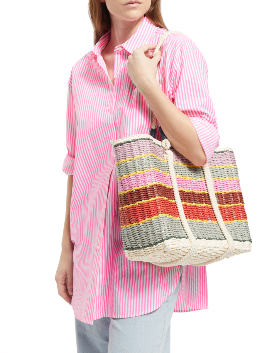SWIMWEAR COLLECTION - PAPER STRAW SHOPPER BAG