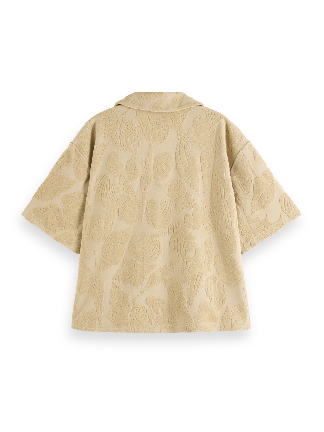 JACQUARD TOWELING CAMP SHIRT