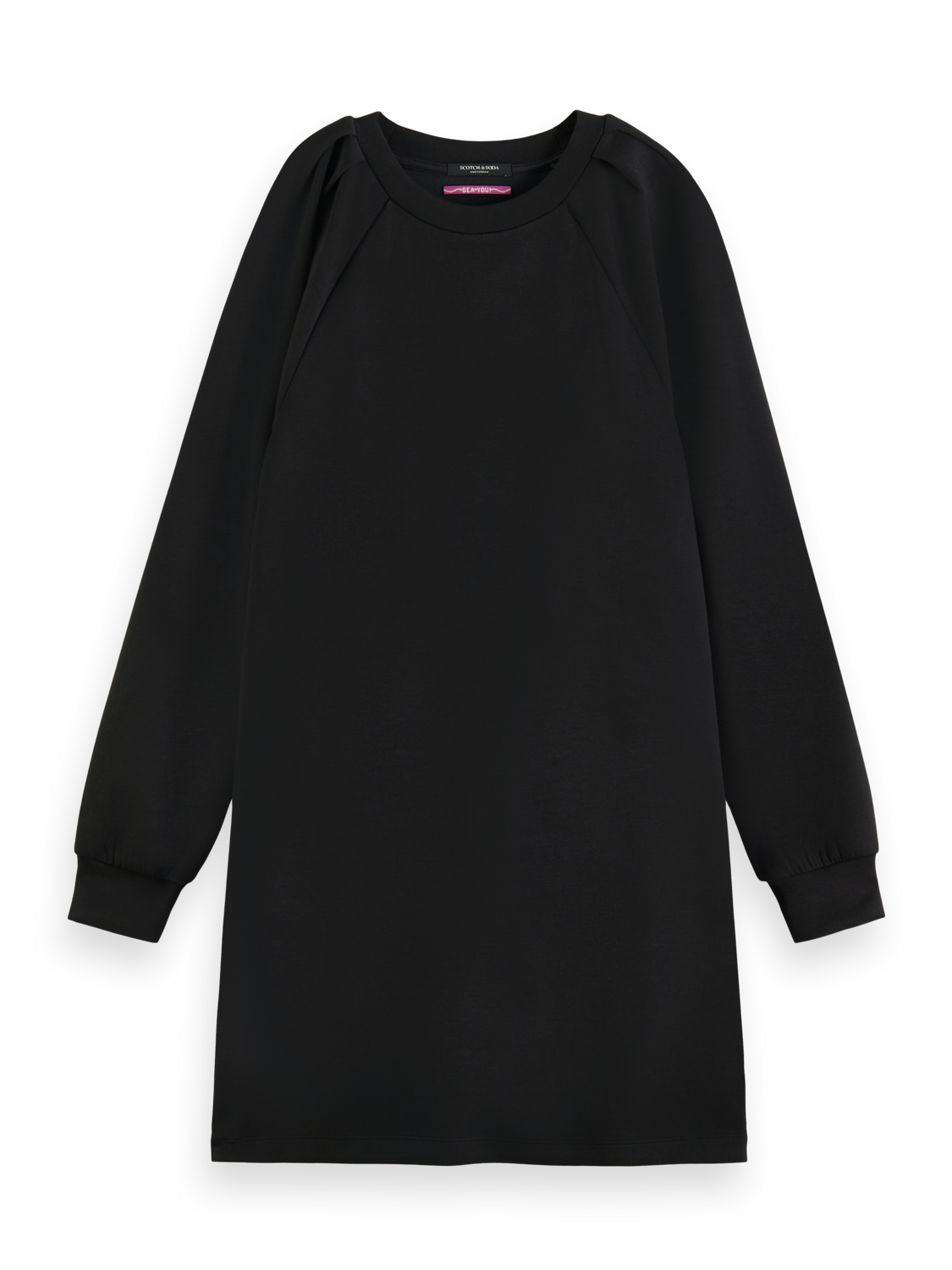 TUCK DETAIL JERSEY DRESS