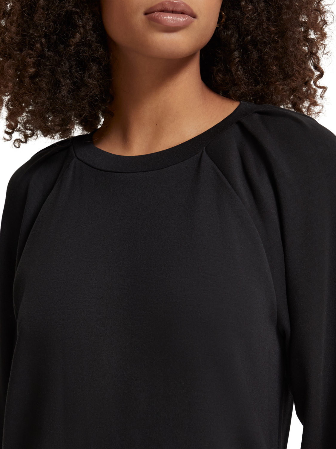 TUCK DETAIL JERSEY DRESS
