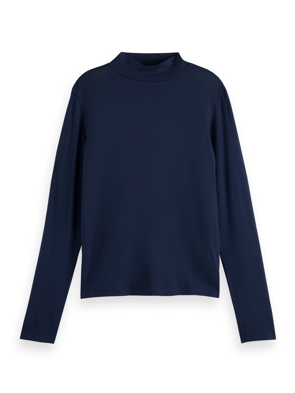LONG SLEEVED MOCK NECK T-SHIRT