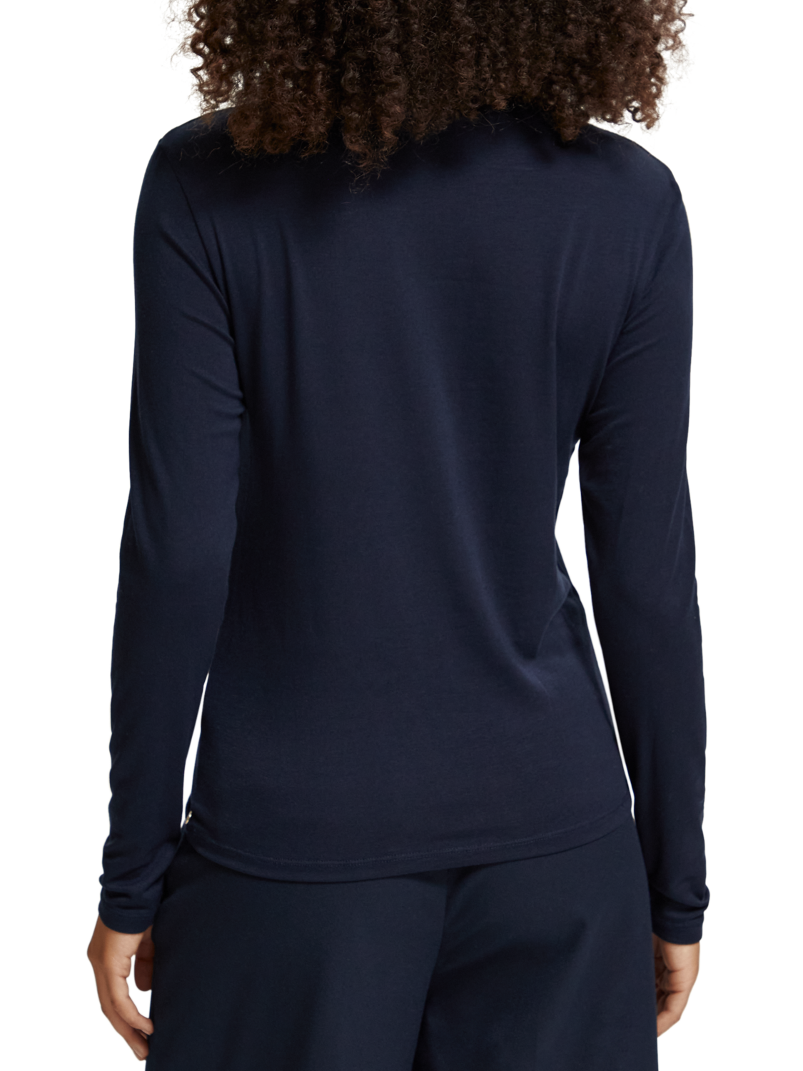 LONG SLEEVED MOCK NECK T-SHIRT
