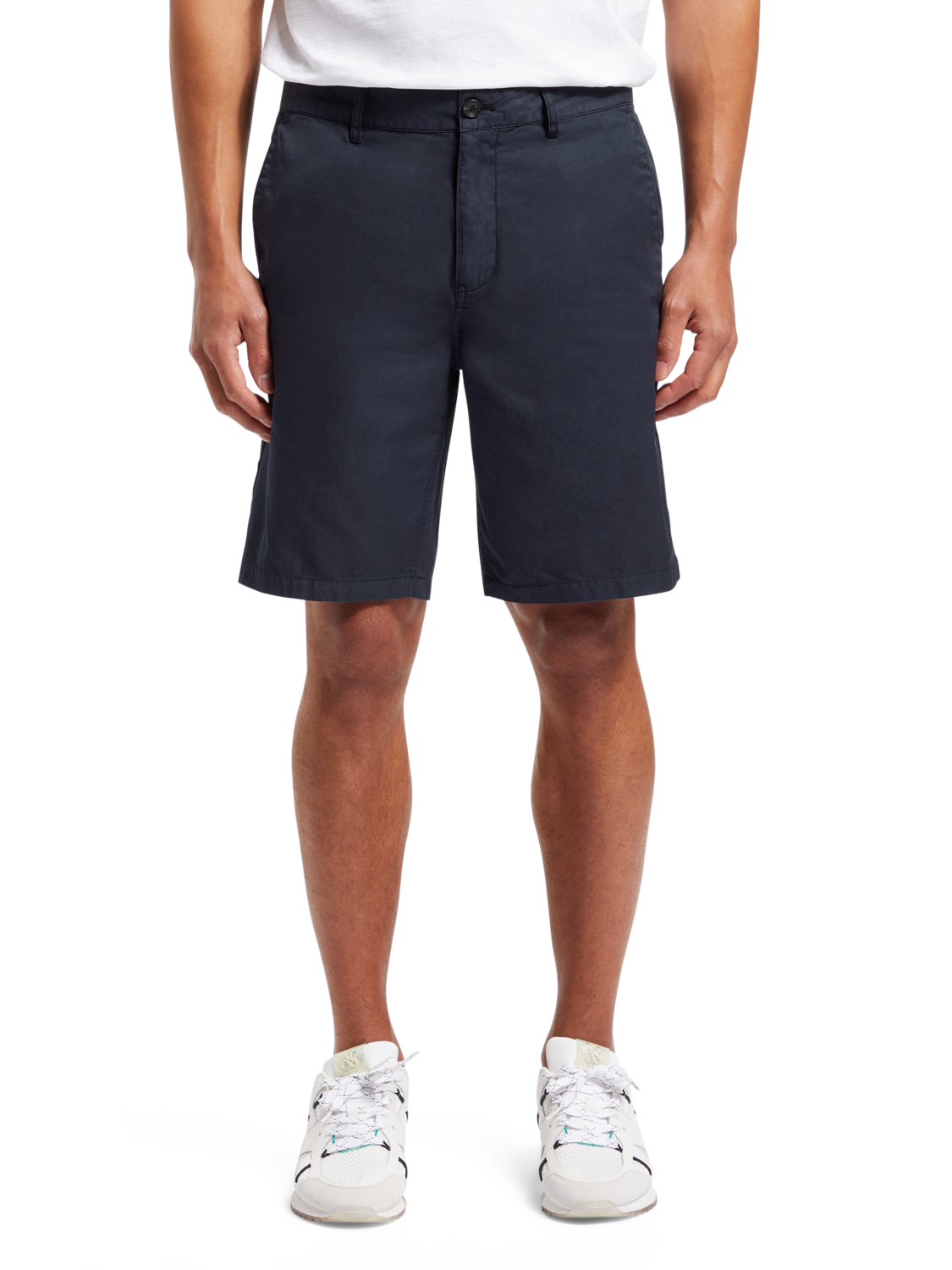 STUART - COTTON-BLEND TWILL SHORTS