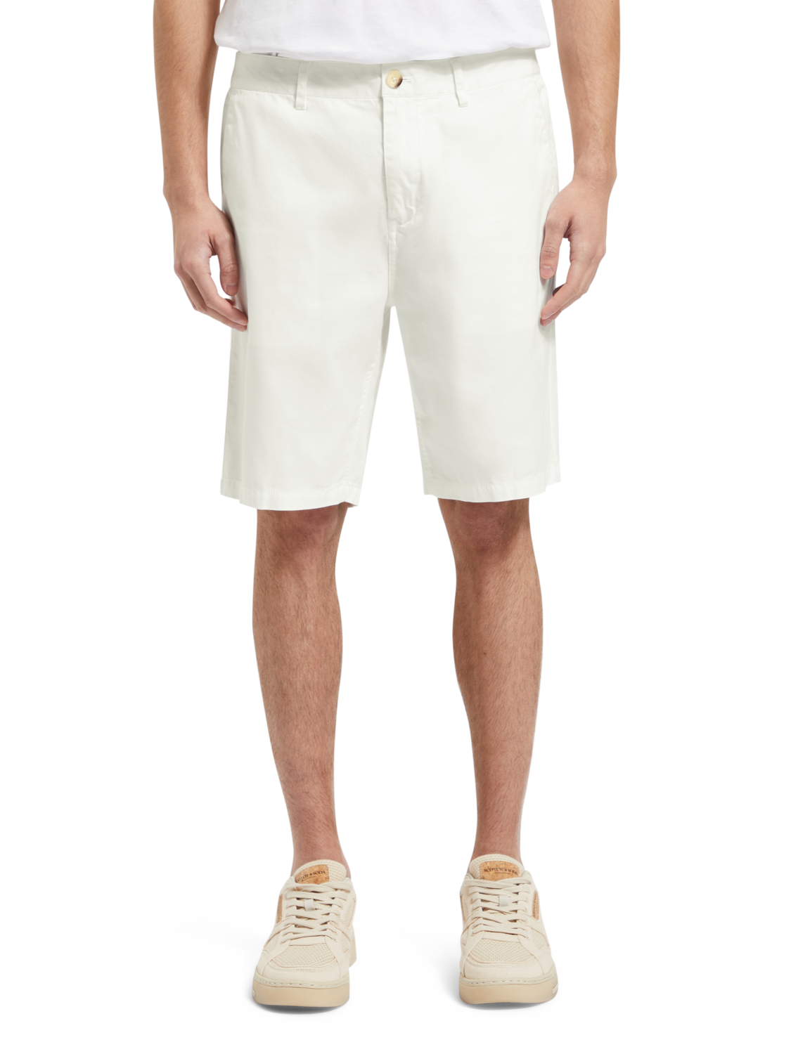 STUART - COTTON-BLEND TWILL SHORTS