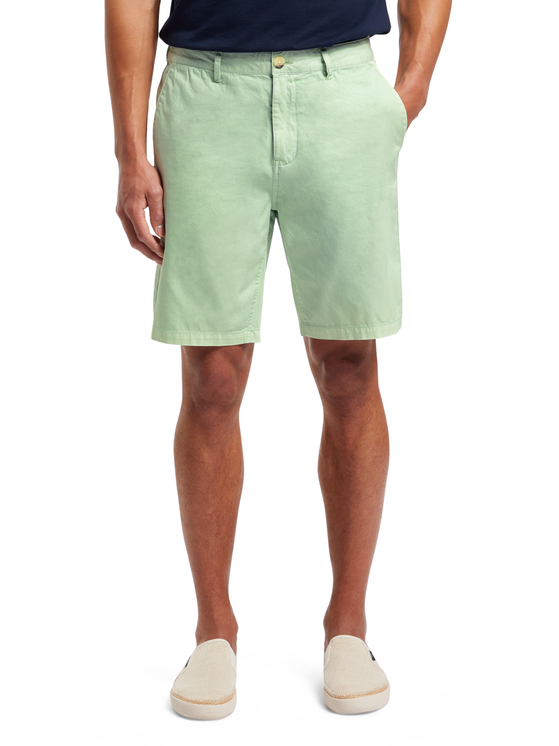 STUART - COTTON-BLEND TWILL SHORTS
