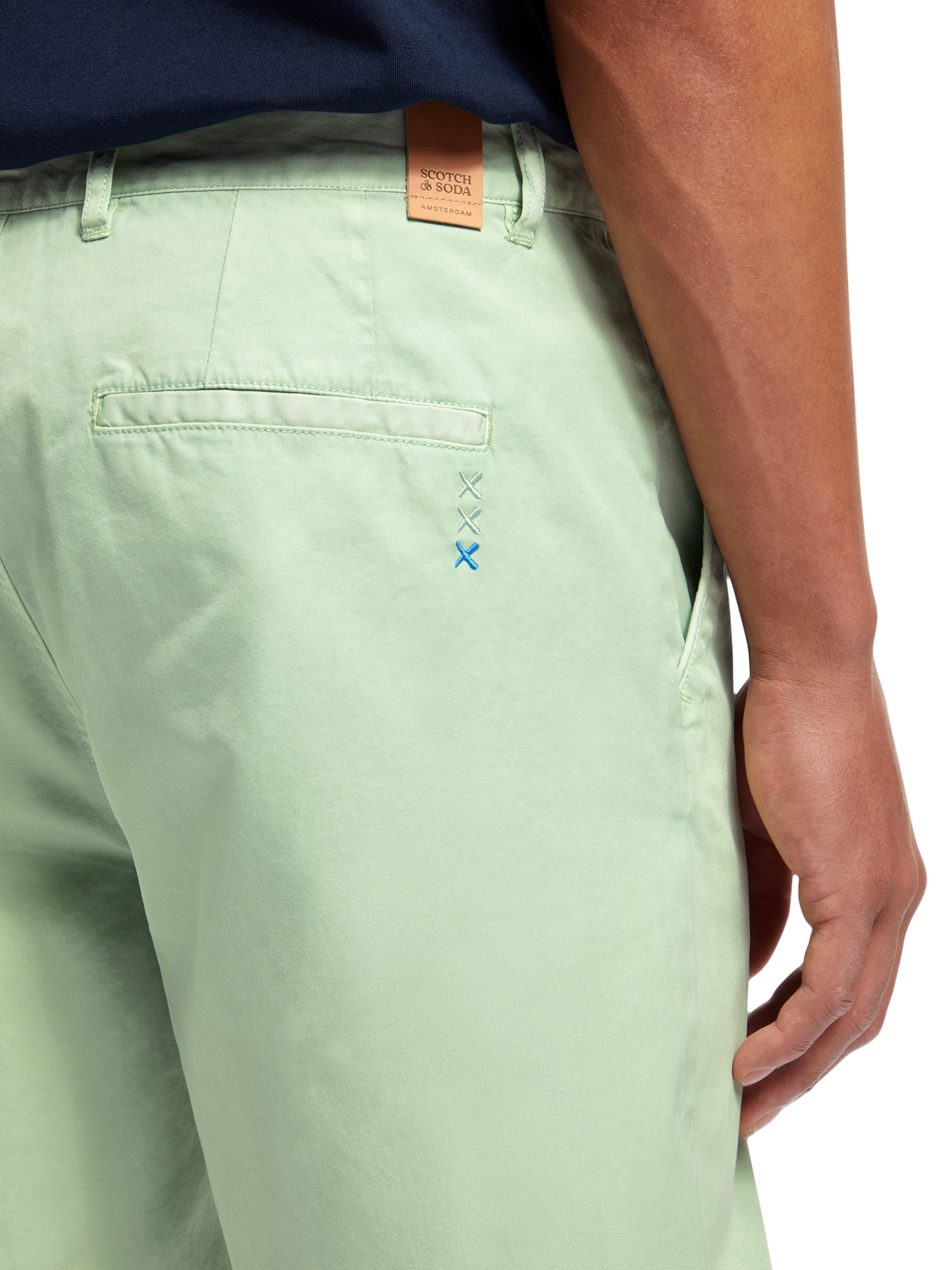 STUART - COTTON-BLEND TWILL SHORTS