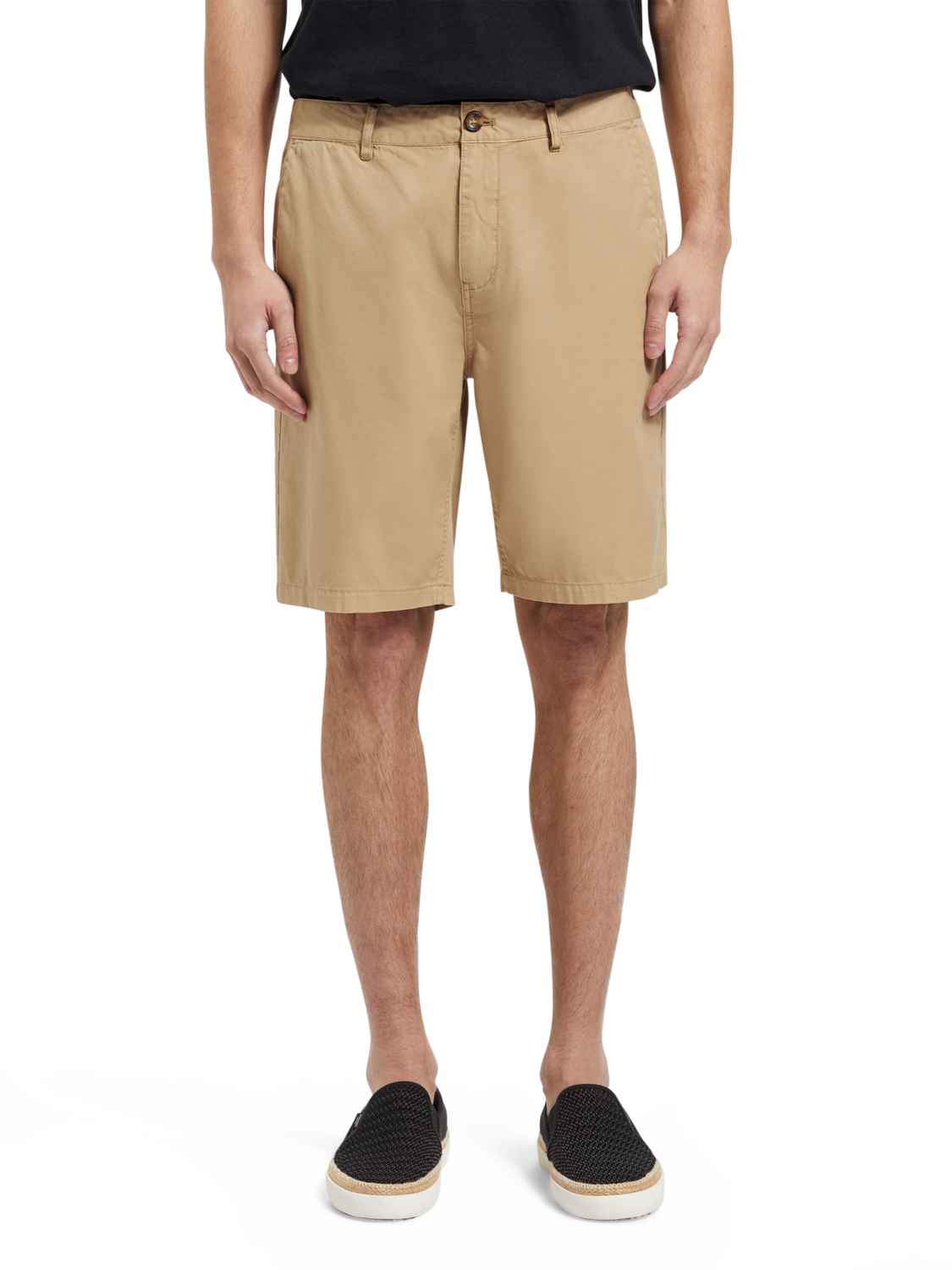 STUART - COTTON-BLEND TWILL SHORTS