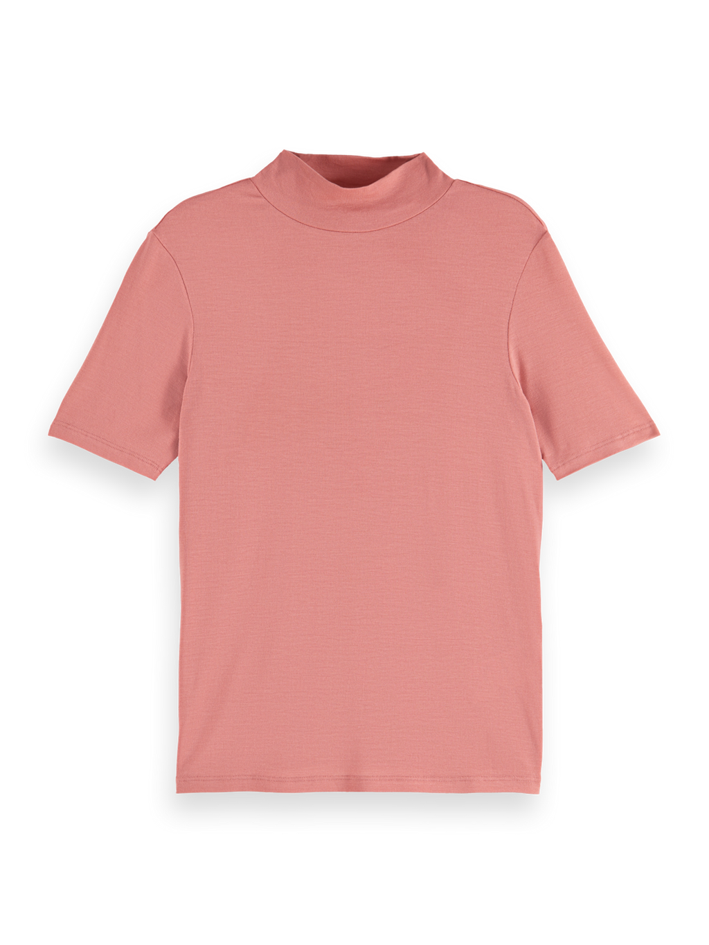 MOCK NECK SHORT SLEEVED T-SHIRT