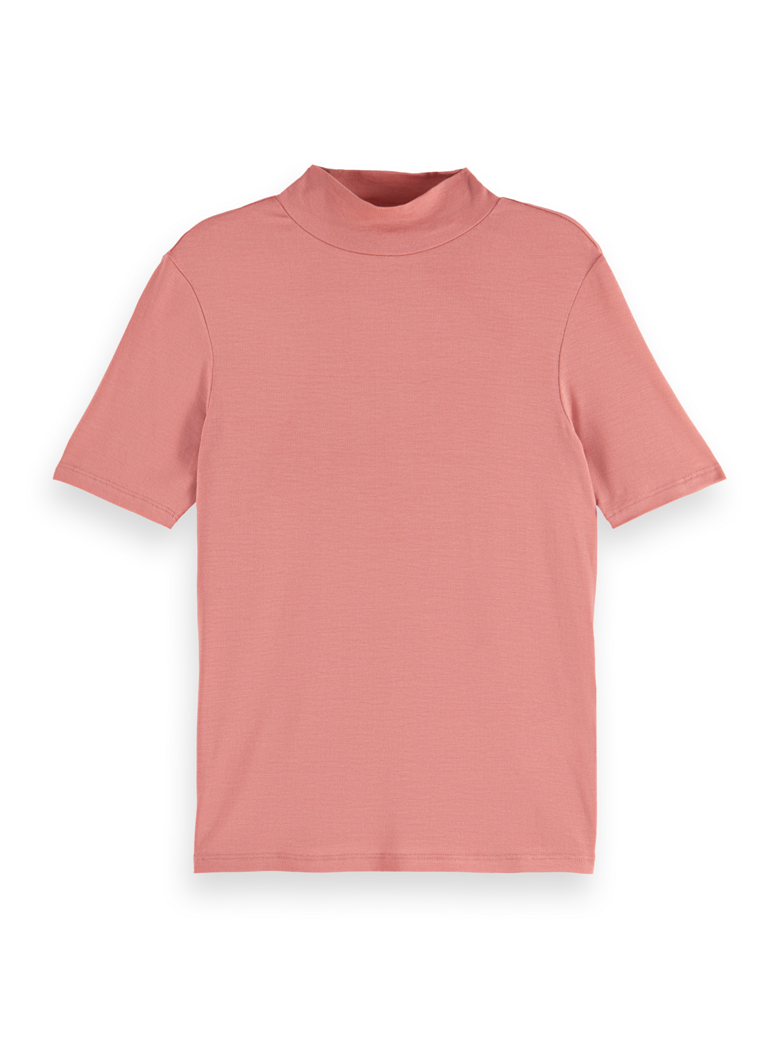 MOCK NECK SHORT SLEEVED T-SHIRT