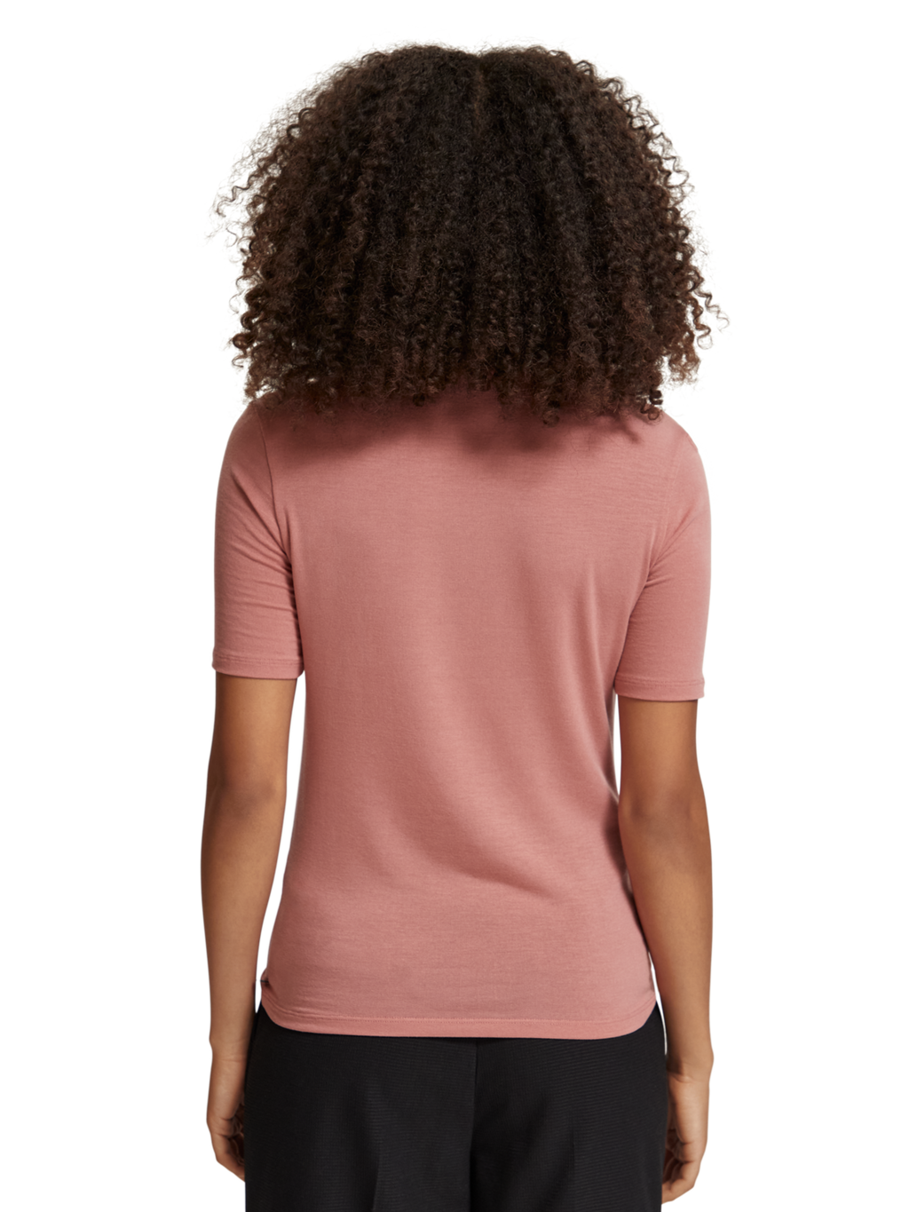 MOCK NECK SHORT SLEEVED T-SHIRT