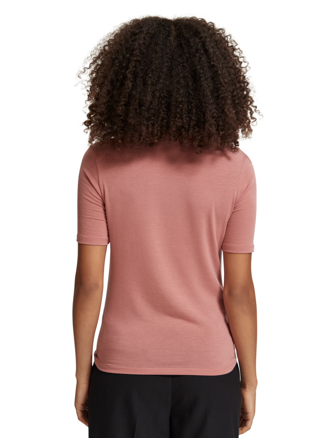 MOCK NECK SHORT SLEEVED T-SHIRT