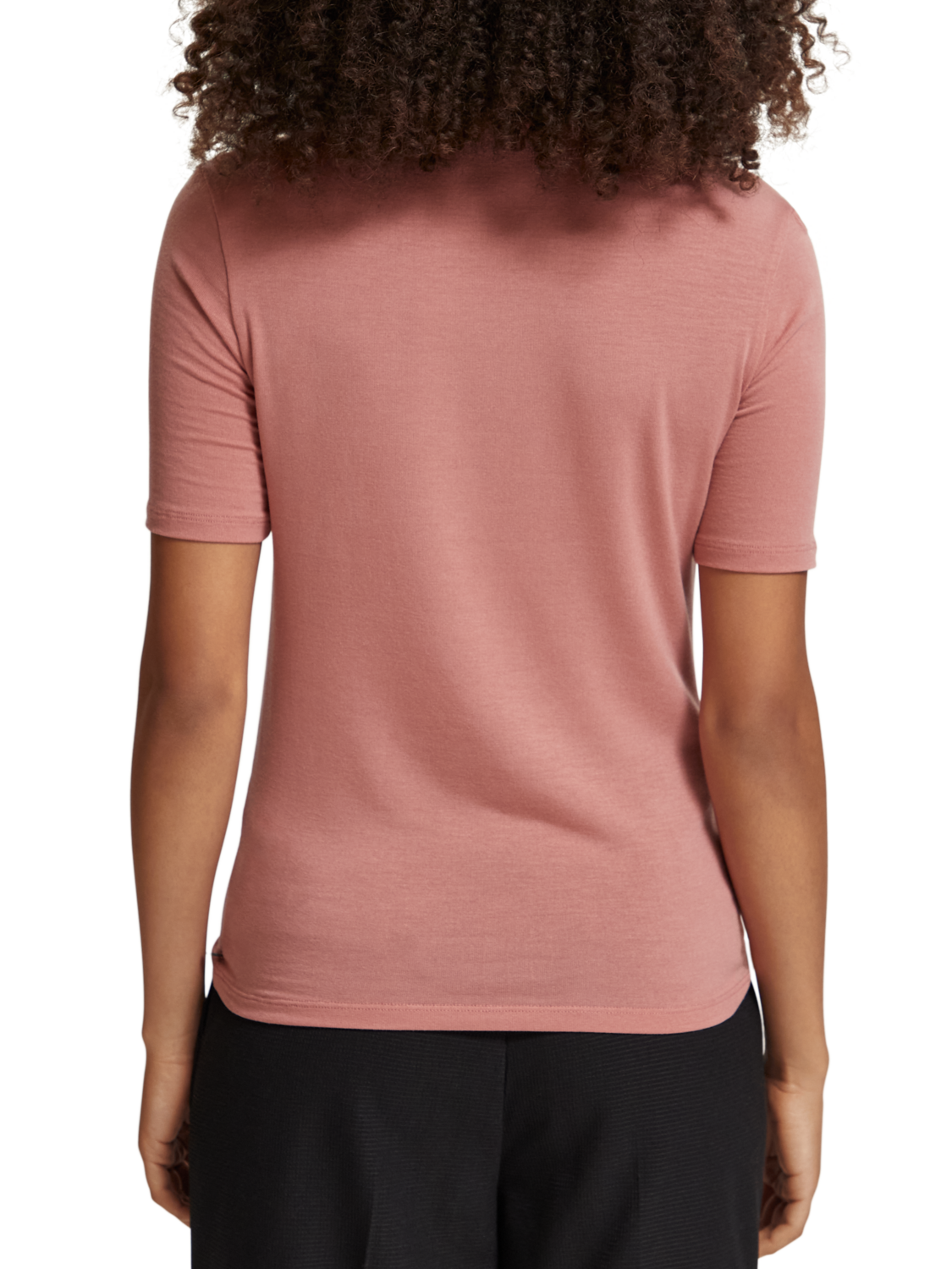 MOCK NECK SHORT SLEEVED T-SHIRT